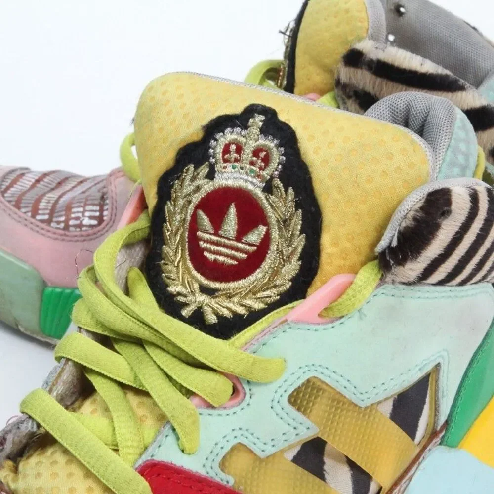 Adidas Jeremy Scott JS Streetball Zebra Multicolor Q23513 High Top Size 5.5 Men